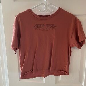 American Eagle Outfitters Brick Red Tee